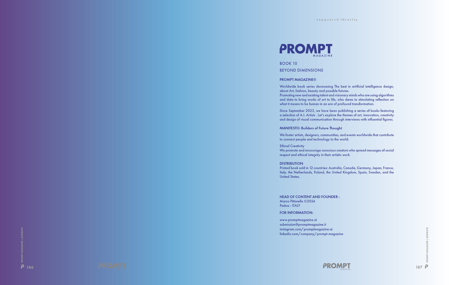 PROMPT MAGAZINE Book 11: AUGMENTED IDENTITY